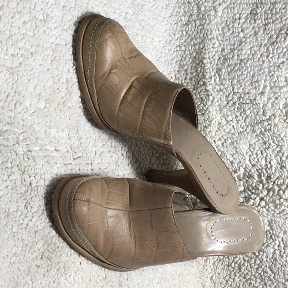 Nine West Leather Mules with Heels - Picture 1 of 5